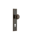IVER Cambridge Door Knob On Chamfered Backplate | Entrance Lever Set Only | 9 Finishes - Signature Brass