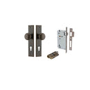 IVER Cambridge Door Knob On Chamfered Backplate | Entrance Kit (Key/Key) | 9 Finishes - Signature Brass