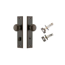 IVER Cambridge Door Knob On Chamfered Backplate | Separate Privacy Kit | 9 Finishes - Signature Brass
