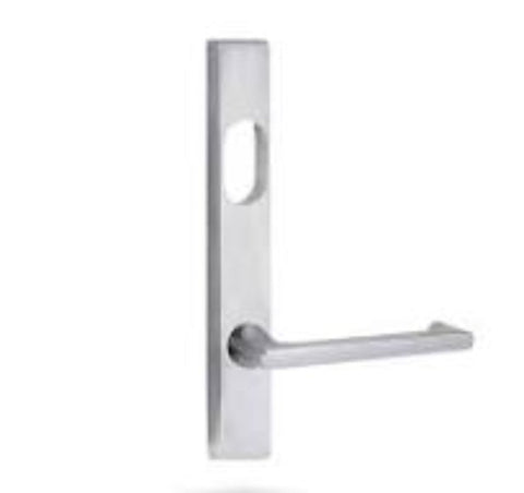 Lockwood 4601 External Square End Plate With Cylinder Hole & 112 Lever Satin Chrome 4601/112SC - primehardware