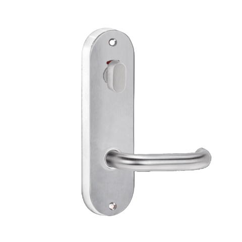 Lockwood 2916 Round End Plate With Privacy Indicator Turn & 70 Lever Satin Chrome 2916/70SC - primehardware