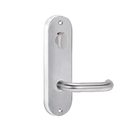 Lockwood 2916 Round End Plate With Privacy Indicator Turn & 70 Lever Satin Chrome 2916/70SC - primehardware