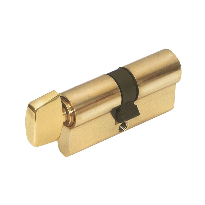 Zanda Euro Cylinder Key/Turn Satin Brass 90mm - primehardware