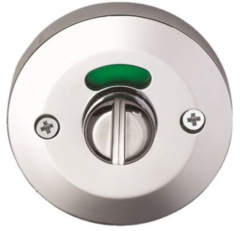 Lockwood 1360 Series Emergency Turn Escutcheon - Tapped (PT Locks) Satin Chrome 1368/EPSC - primehardware