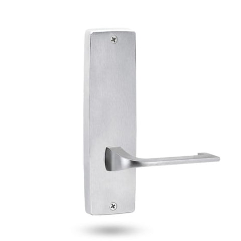 Lockwood 1905 Square End Plate With 124 Lever Satin Chrome 1905/124SC - primehardware