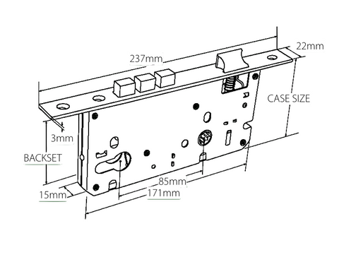 Zanda Euro Mortice Lock - primehardware