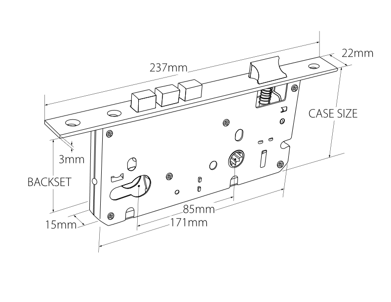 ZANDA EURO MORTICE LOCK