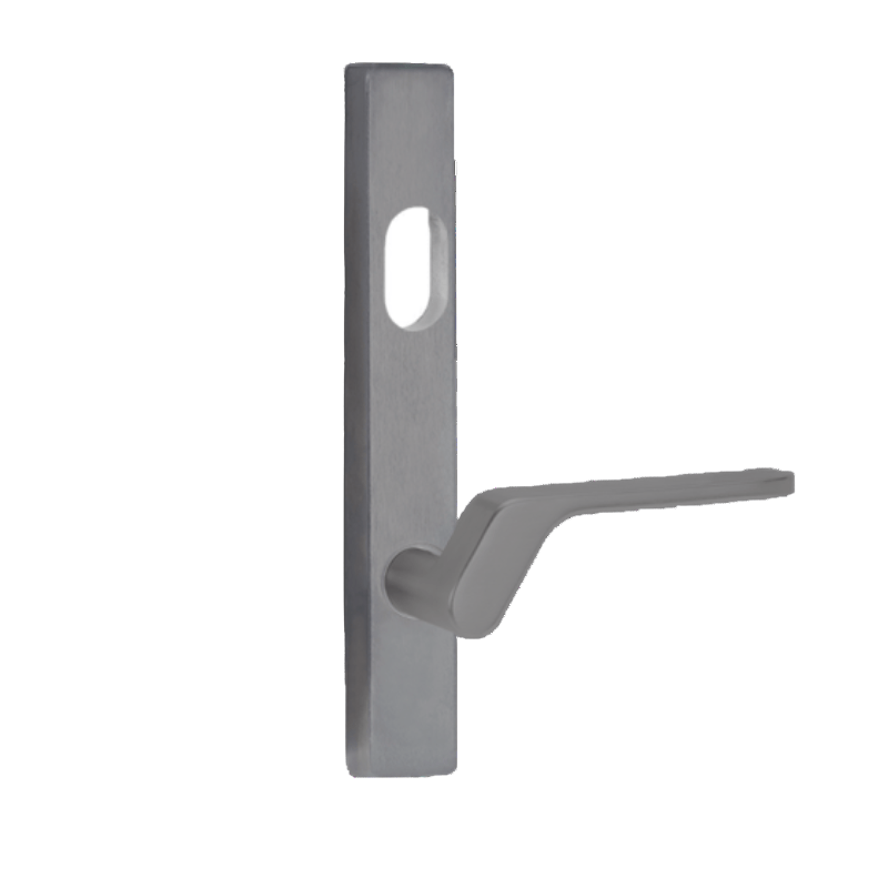 Lockwood 4601 Square End Plate With Cylinder Hole & 41 Lever Left Hand Polyester Powdercoat 4601/41LPC - primehardware