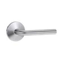 Lockwood 1360 Series D97 Lever on Round Rose External Half Set Left Hand Satin Chrome 1360/D97LSC - primehardware