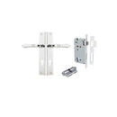Iver Sarlat Lever Door Handle On Rectangular Backplate - primehardware