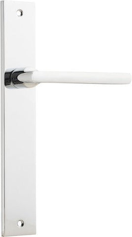 Iver Baltimore Door Lever Handle On Rectangular Backplate - primehardware