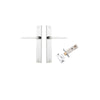 Iver Baltimore Door Lever Handle On Rectangular Backplate - primehardware