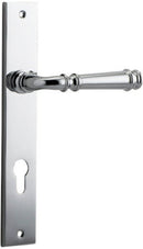 Iver Verona Door Lever Handle On Rectangular Backplate - primehardware