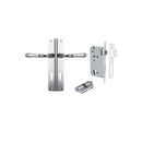 Iver Verona Door Lever Handle On Rectangular Backplate - primehardware