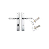 Iver Verona Door Lever Handle On Rectangular Backplate - primehardware