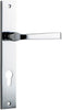 Iver Annecy Door Lever Handle On Rectangular Backplate - primehardware