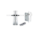 Iver Annecy Door Lever Handle On Rectangular Backplate - primehardware