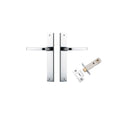 Iver Annecy Door Lever Handle On Rectangular Backplate - primehardware