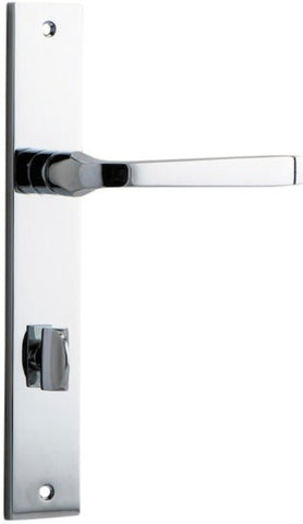 Iver Annecy Door Lever Handle On Rectangular Backplate - primehardware