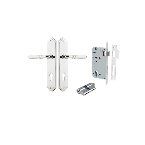 Iver Sarlat Lever Door Handle On Shouldered Backplate - primehardware