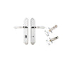 Iver Sarlat Lever Door Handle On Shouldered Backplate - primehardware