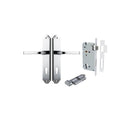 Iver Annecy Door Lever Handle On Shouldered Backplate - primehardware