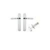 Iver Sarlat Lever Door Handle On Oval Backplate - primehardware