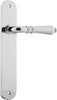 Iver Sarlat Lever Door Handle On Oval Backplate - primehardware