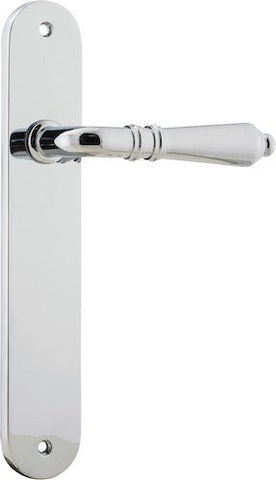 Iver Sarlat Lever Door Handle On Oval Backplate - primehardware