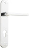 Iver Baltimore Door Lever Handle On Oval Backplate - primehardware