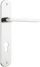 Iver Baltimore Door Lever Handle On Oval Backplate - primehardware