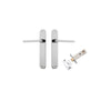Iver Baltimore Door Lever Handle On Oval Backplate - primehardware
