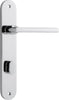Iver Baltimore Door Lever Handle On Oval Backplate - primehardware