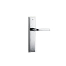 Iver Annecy Door Lever Handle On Stepped Backplate - primehardware