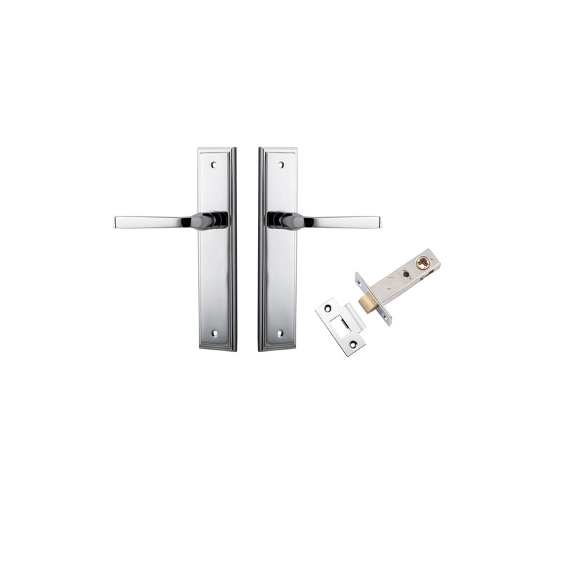 IVER ANNECY DOOR LEVER HANDLE ON STEPPED BACKPLATE - CUSTOMISE TO YOUR NEEDS
