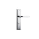 Iver Annecy Door Lever Handle On Stepped Backplate - primehardware