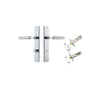 Iver Brunswick Door Lever Handle On Rectangular Backplate - primehardware