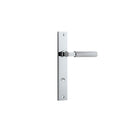 IVER Brunswick Door Lever Handle On Rectangular Backplate | Passage Lever Set Only | 6 Finishes - Polished Chrome