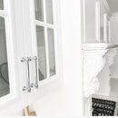 Zanda Mayfair Cabinet Handle Satin Brass & Chrome Polish - primehardware