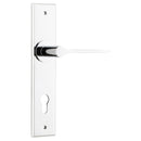 Iver Como Door Lever Handle On Chamfered Backplate - primehardware