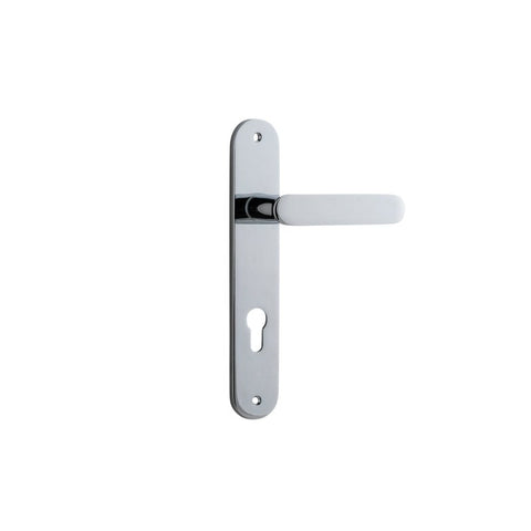 Iver Bronte Door Lever Handle On Oval Backplate - primehardware