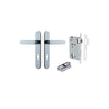 Iver Bronte Door Lever Handle On Oval Backplate - primehardware