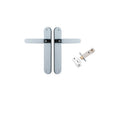 Iver Bronte Solid Brass Door Lever on Oval Backplate | Passage Kit | 7 Finishes - Polished Chrome