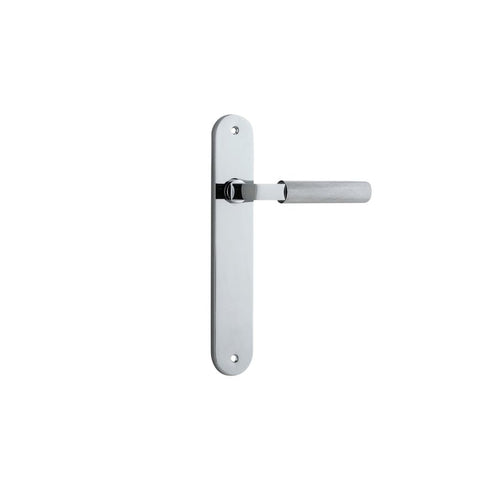 Iver Brunswick Door Lever Handle On Oval Backplate - primehardware