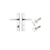 Iver Sarlat Door Lever Handle On Chamfered Backplate - primehardware