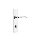 Iver Sarlat Door Lever Handle On Chamfered Backplate - primehardware