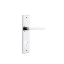 Iver Baltimore Door Lever Handle On Chamfered Backplate - primehardware