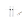 Iver Baltimore Door Lever Handle On Chamfered Backplate - primehardware
