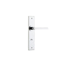 Iver Baltimore Door Lever Handle On Chamfered Backplate - primehardware
