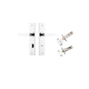 Iver Bronte Door Lever Handle On Chamfered Backplate - primehardware